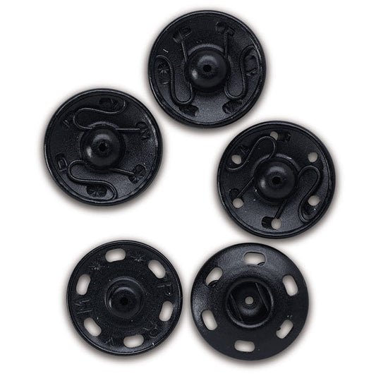 DRITZ Sew-On Snaps, Black, Variety Sizes