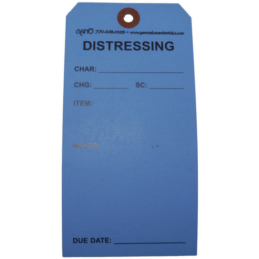 Pre-Printed Tags, "Alterations, Distressing, Character/Actor Info", 100 Tags/Pack